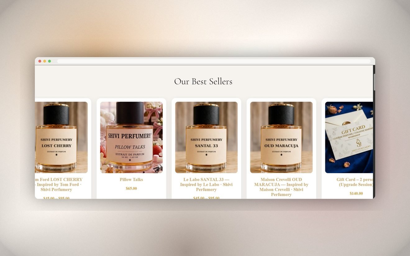 Shivi Perfumery screen 2